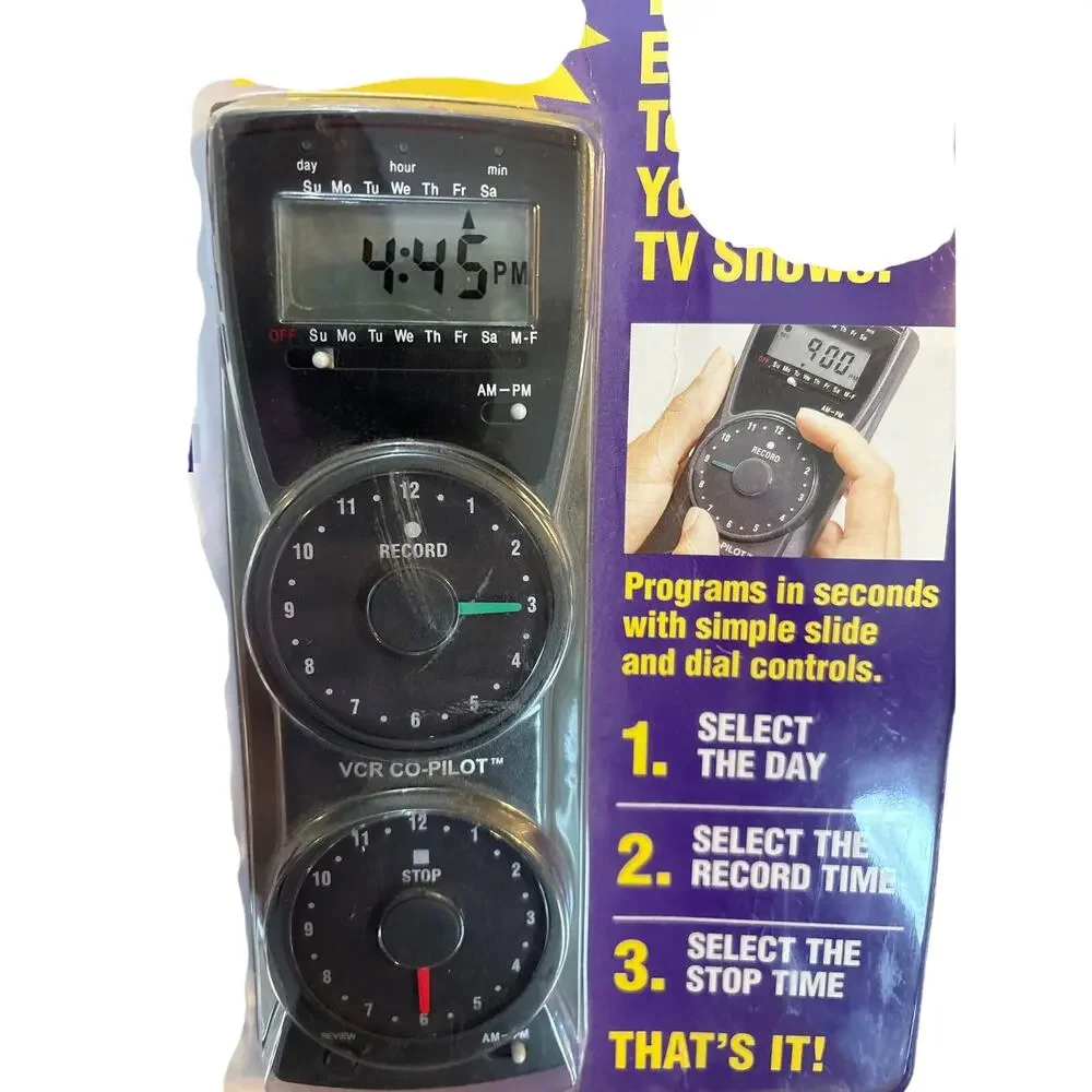 VCR Co-pilot record tv show vcr vhs program remote universal NIB